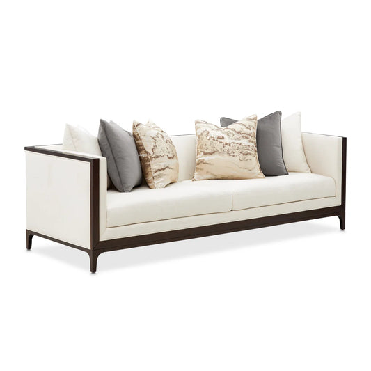 Michael Amini Belmont Place Brown Upholstered Sofa FFE-1598