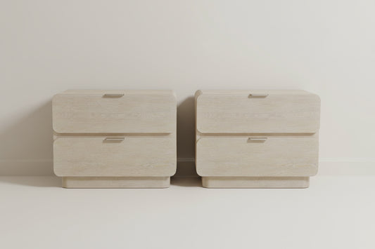 Pair (2) Bernhardt Antibes Two Drawer Nightstands FFE-1192