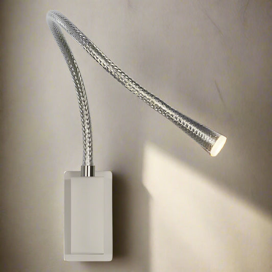 Contardi FlexiLED Steel LED Wall Sconce King Roselli Architetti Satin w/o Switch FFE258-500