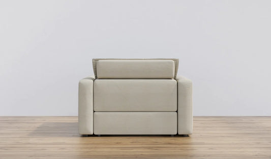 Homebody Ivory Linen Coconut Shell Recliner Chair FFE258-324