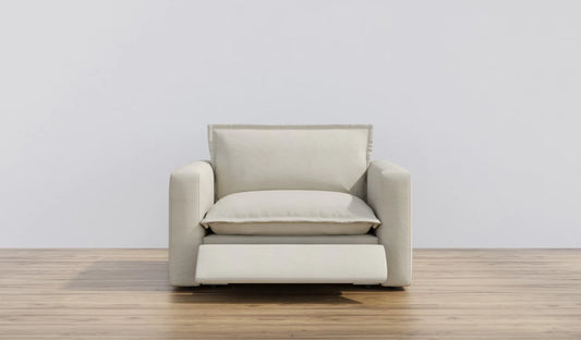 Homebody Ivory Linen Coconut Shell Recliner Chair FFE258-324