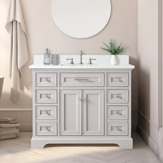 Three Posts Currahee 42" Single Bathroom Vanity Set FFE-756