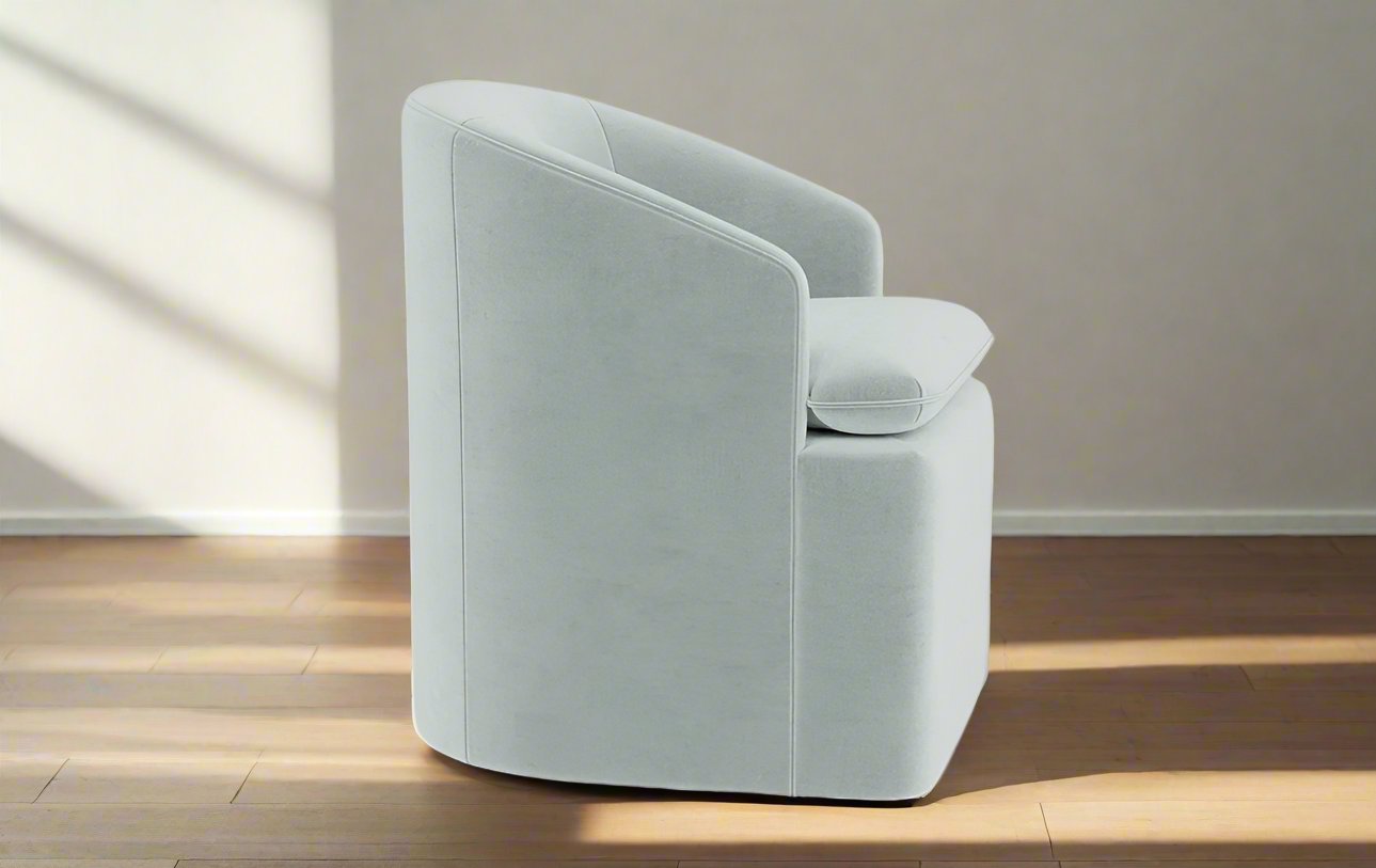 Interior Define Daphne Upholstered Chair Spa Performance Plush Velvet FFE258-250