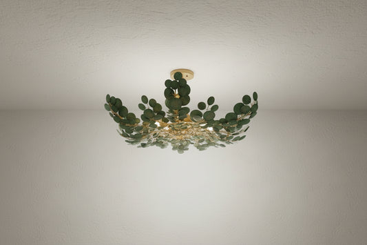 Arteriors Home Bilal Eucalyptus Leaf Green Flush Mount FFE-1270