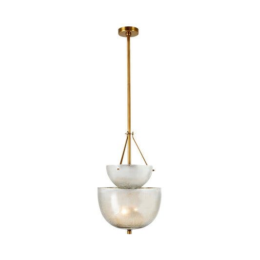 AH Home Colleen Antique Mercury Glass Brass Plated Chandelier FFE-1437