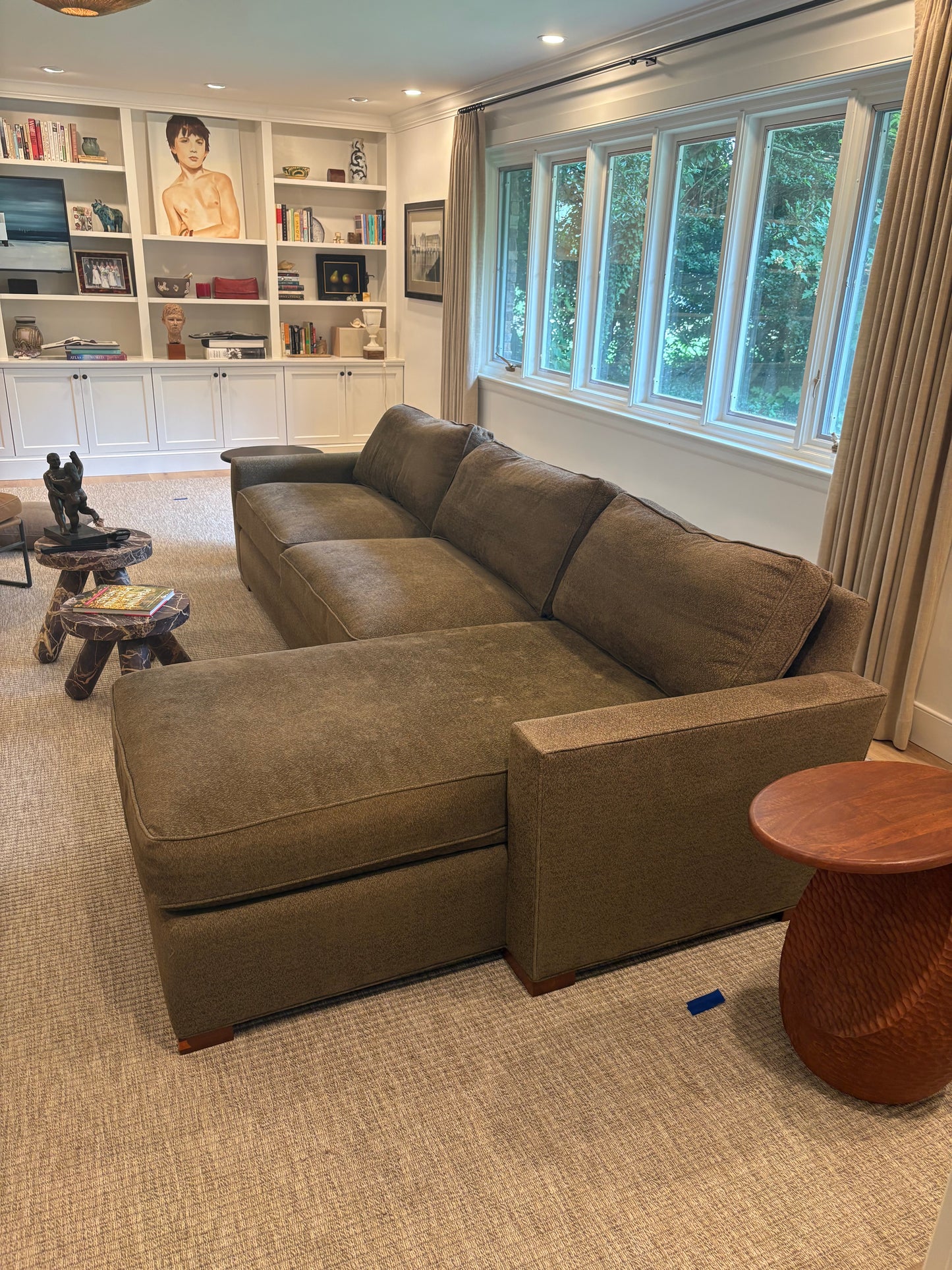 Custom Seating Calvin Cray Upholstered Sectional Sofa Couch SH265-39