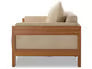 Four Hands Duvall Natural Teak Sofa with Casa Cream Cushion FFE-780