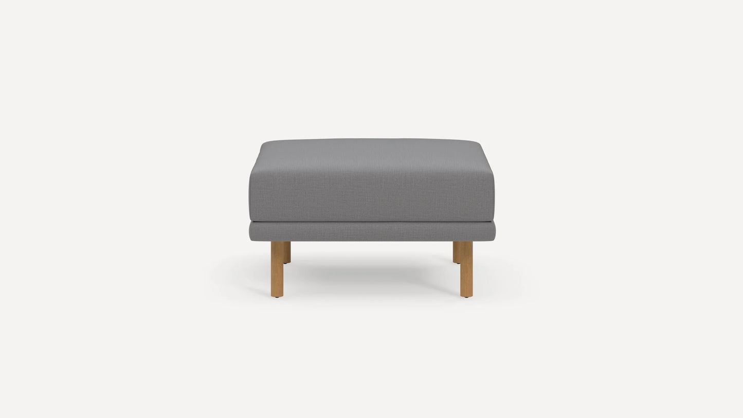 Burrow Range Plus Ottoman, Stone Gray, Oak FFE-1565