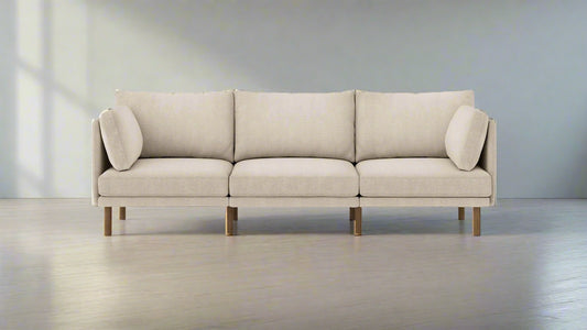 Burrow The Field Deep Seat 3-Piece Oatmeal Beige Sofa Couch FFE258-514