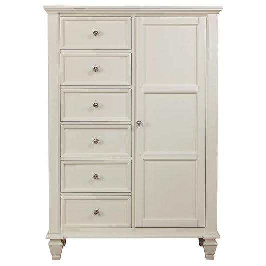 Vie + Rae Fraser 8 Drawer White Gentleman's Chest Dresser FFE-1177
