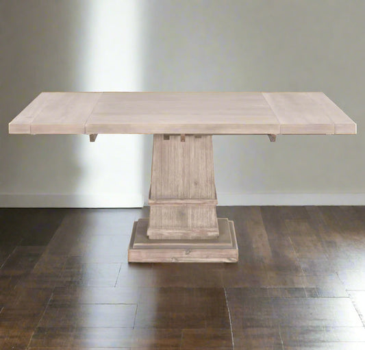 Essentials for Living Julian French Grey Acacia Extendable Square Dining Table MB1-28