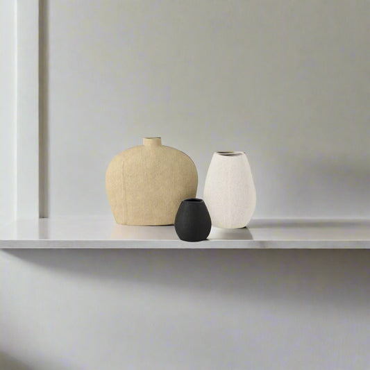 Safavieh Sav Ceramic Textured Vase Set Of 3 FFE-825