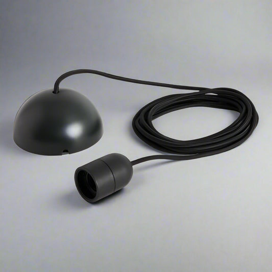 Hay Common Minimalist Pendant Cord Set, soft black FFE258-546