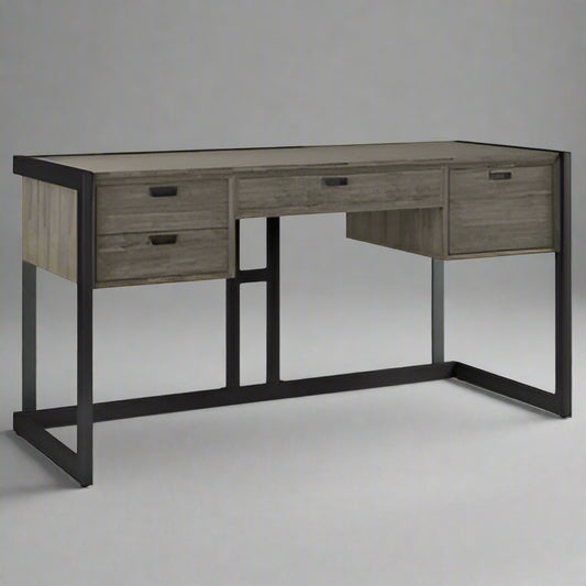 Hampden Acacia Wood 60" Wide Desk in Weathered Grey FFW258-630