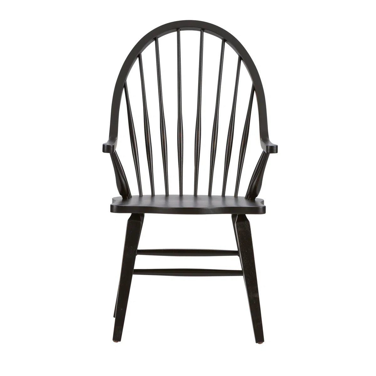 Black Windsor Arm Dining Chair FFE-1556