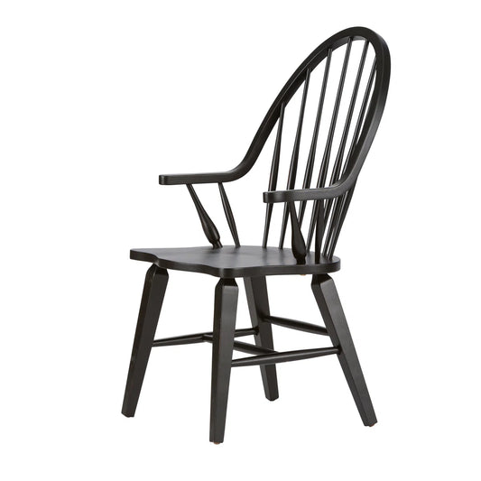 Black Windsor Arm Dining Chair FFE-1556