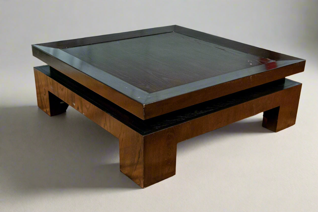 Bernhardt Mercer Square Wood Tiered Cocktail Coffee Table MB1-34