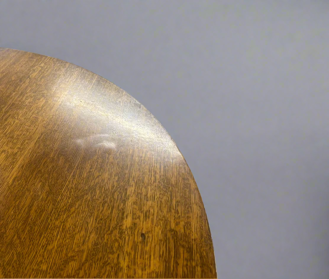 American Empire Vintage Round Oak Dining Table SH265-19
