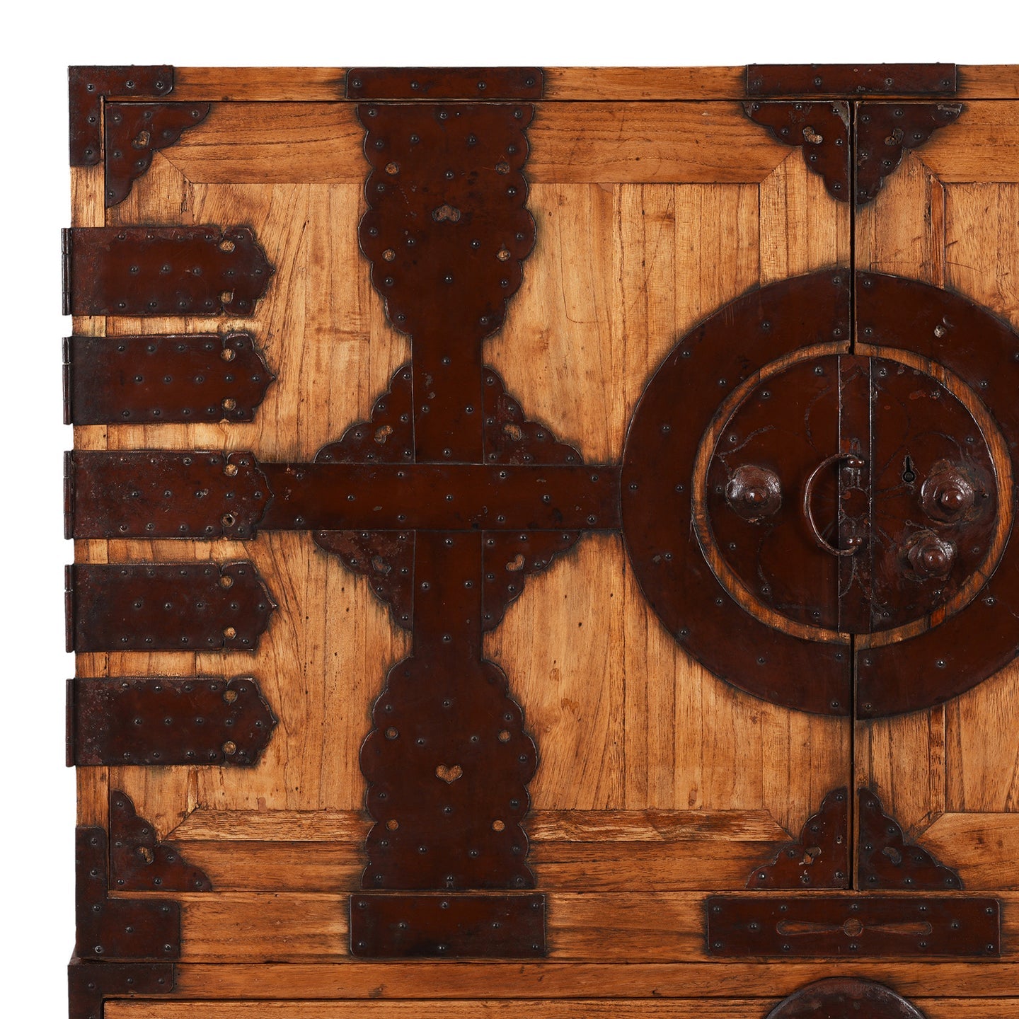 Antique Asian Japanese Kannon Biraki Isho Tansu Dansu Late Edo Period Chest SH265-40