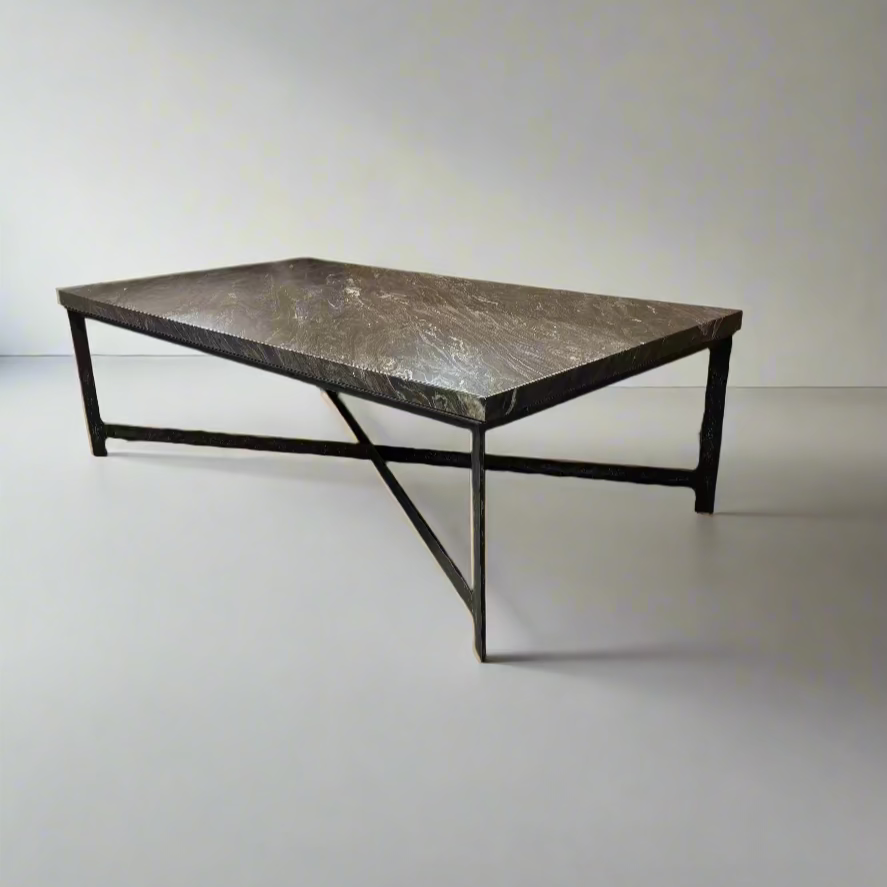 Lulu & Georgia Breslin Black Marble Top Coffee Table FFE258-364
