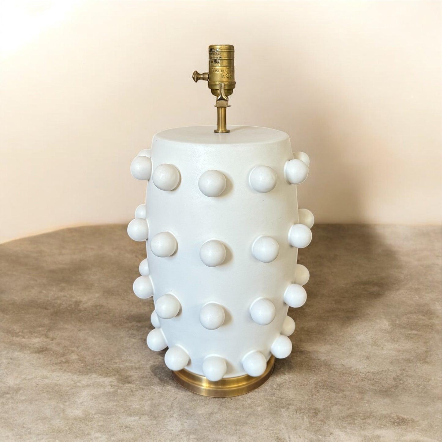 Kelly Wearstler Linden Ceramic Table Lamp Plaster White HR15
