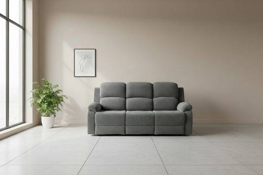 Green 3 Seater Corduroy Power Recliner Sofa Couch FFE-1292