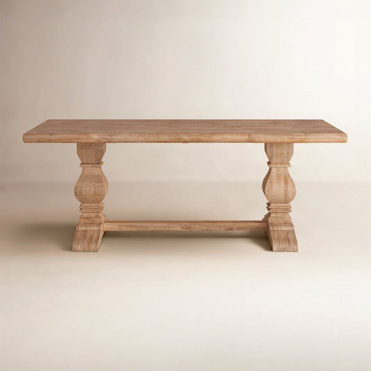 HTD Home Trends & Design Dining Table 84" Top & Stretcher FSR-DT84A0-T FFE-793