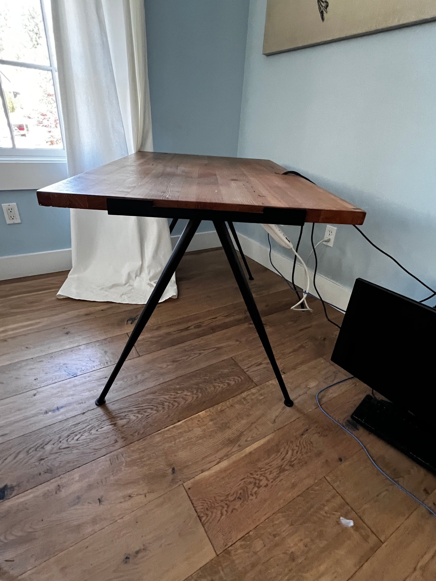 Wood Top Ames Exus Metal Legs Desk JB240-13
