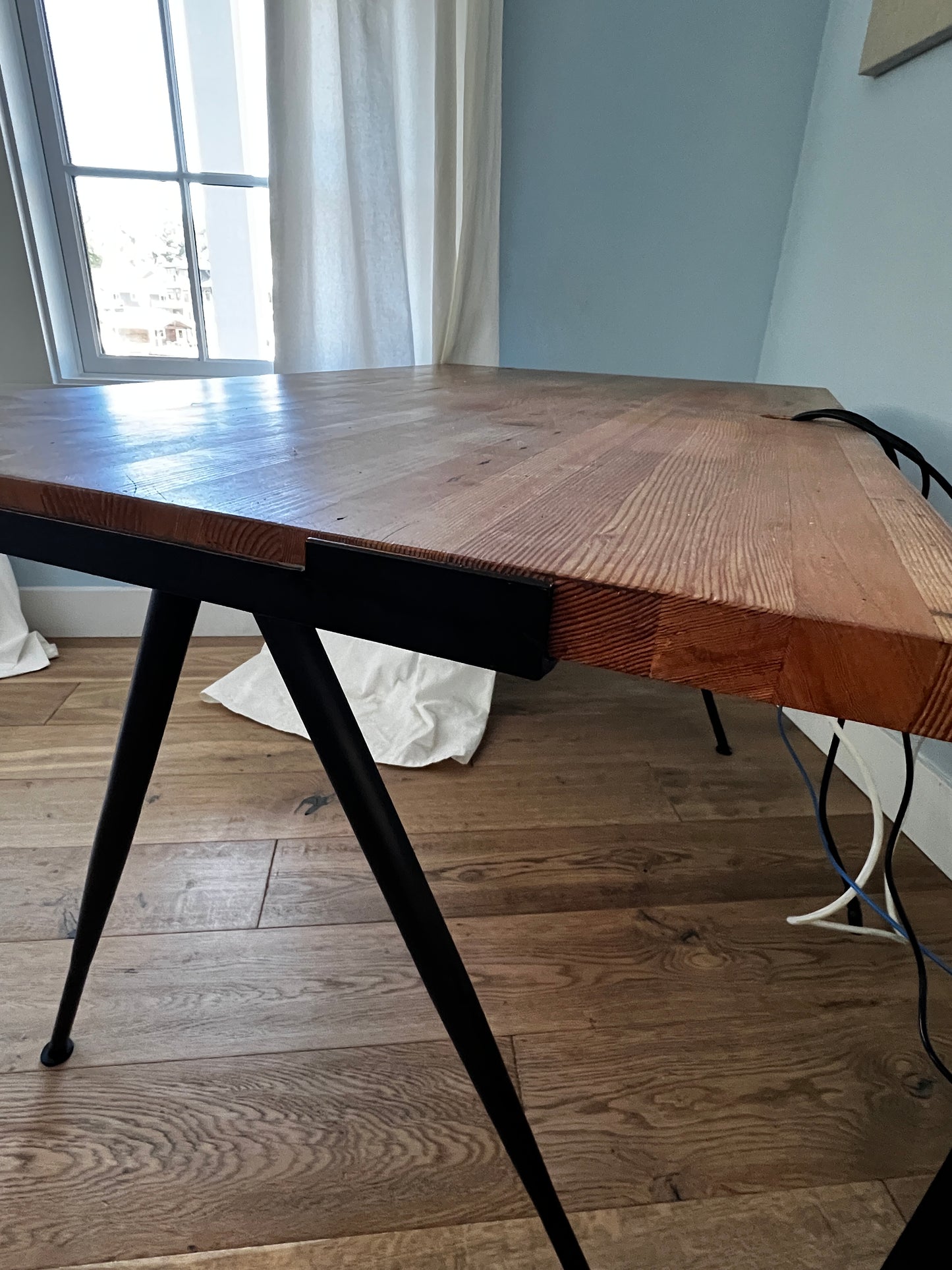 Wood Top Ames Exus Metal Legs Desk JB240-13