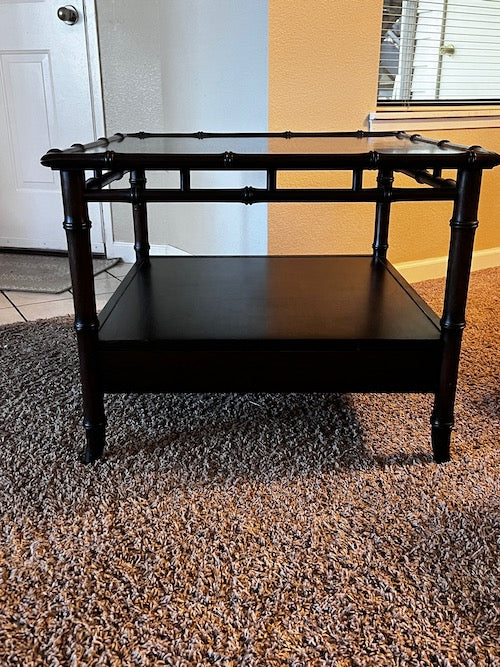 John Widdicomb Mid Century Modern Bamboo Edge End Table GW245-02