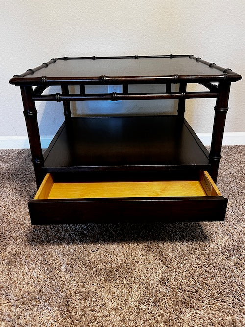 John Widdicomb Mid Century Modern Bamboo Edge End Table GW245-02