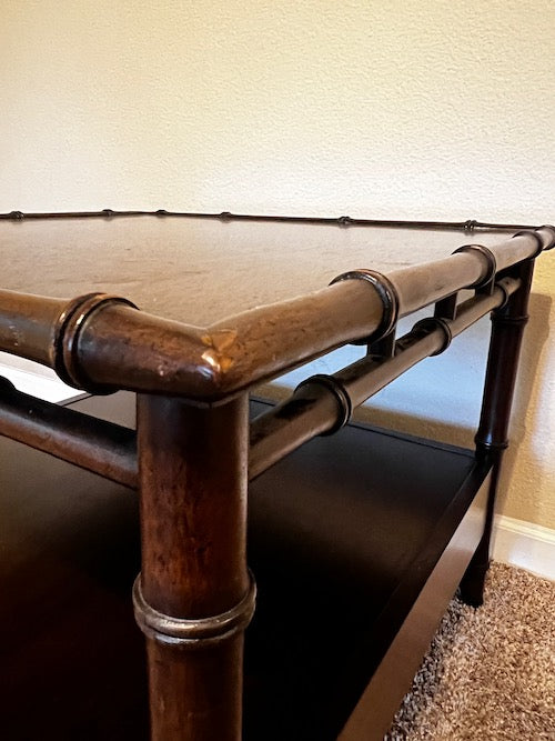 John Widdicomb Mid Century Modern Bamboo Edge End Table GW245-02