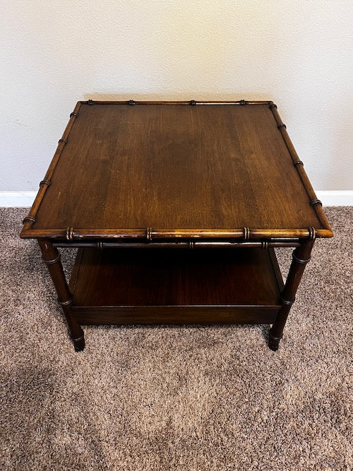 John Widdicomb Mid Century Modern Bamboo Edge End Table GW245-3