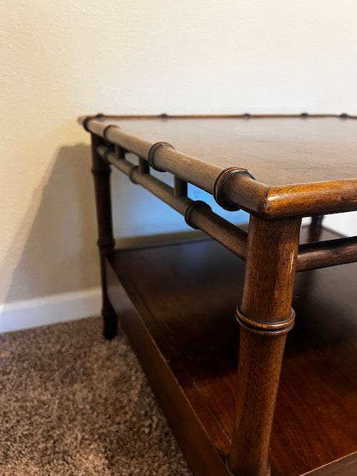 John Widdicomb Mid Century Modern Bamboo Edge End Table GW245-3
