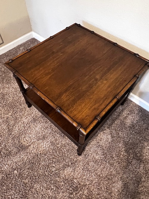 John Widdicomb Mid Century Modern Bamboo Edge End Table GW245-3
