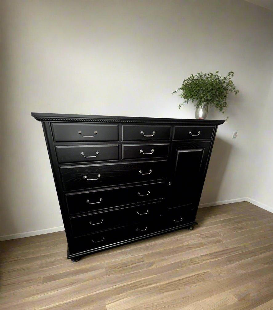 RH Restoration Hardware Black Blaine 11 Drawer Dresser MB244-3