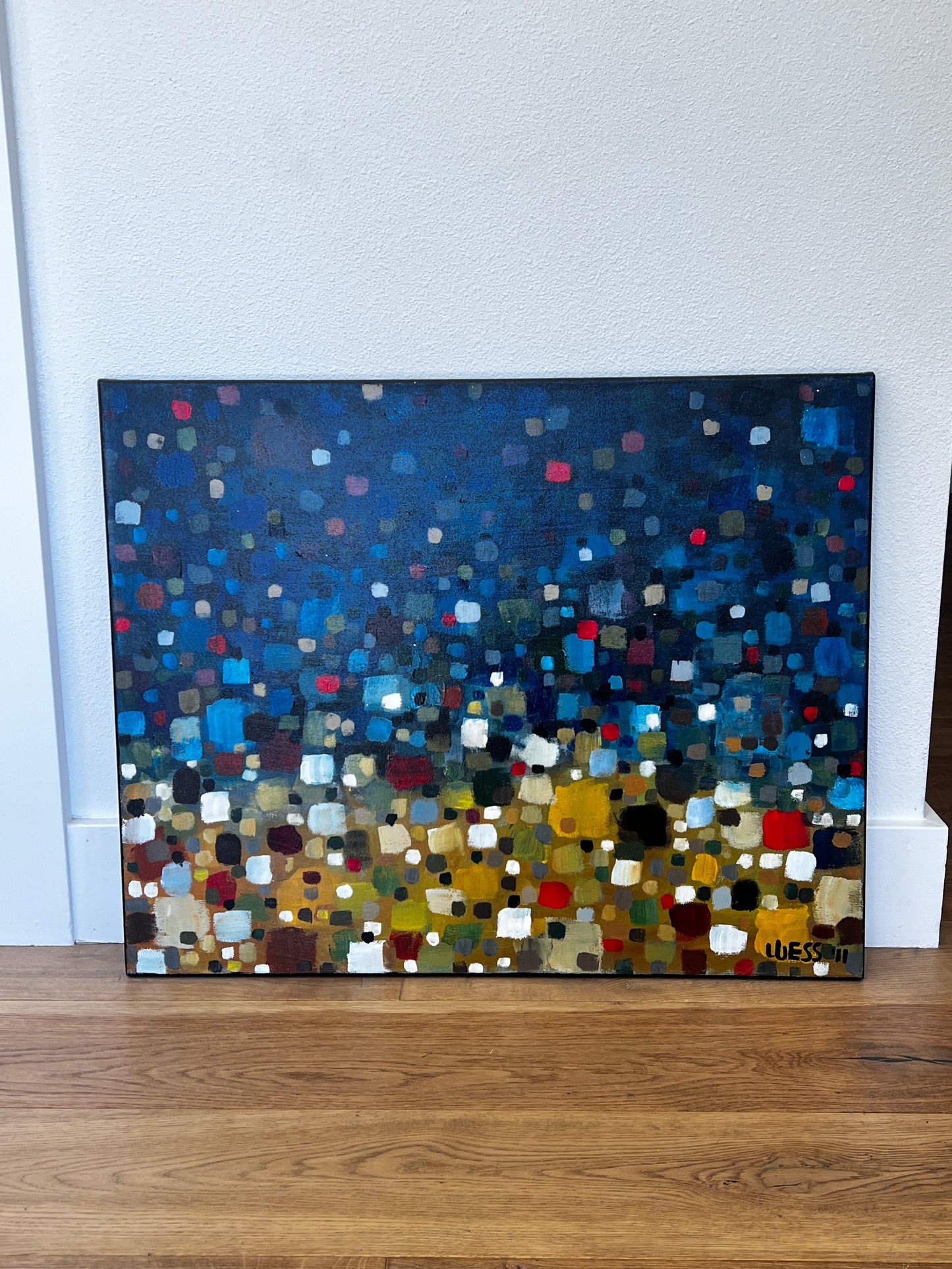 Impressionist Acrylic Painting on Canvas Artist Wess JB240-42