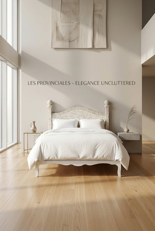 European Pique Assiette Mosaic Queen Size Bed Frame - JY01