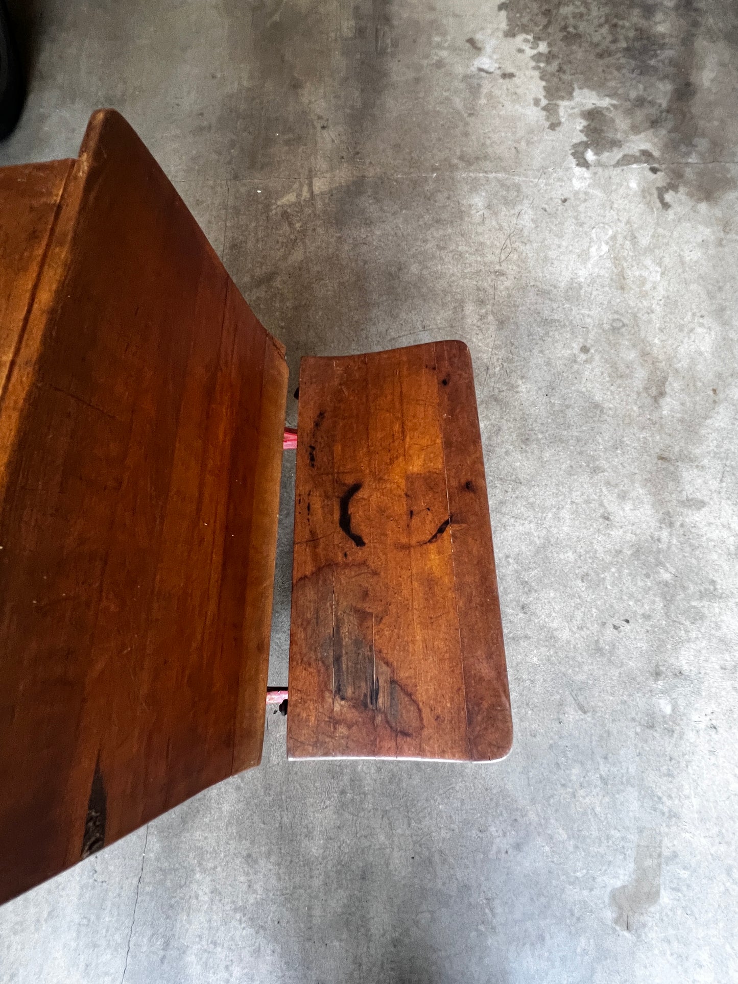 Childrens School Desk Antique 1920's w Cast Iron Sides JA254-4