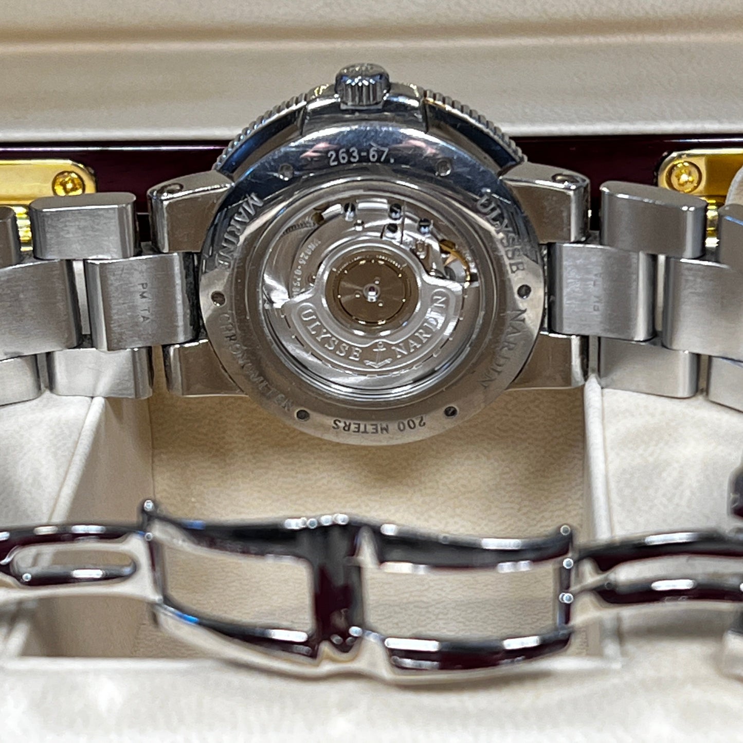Ulysse Nardin Maxi Marine Chrono 43mm SS Watch w/Winder MB192-1