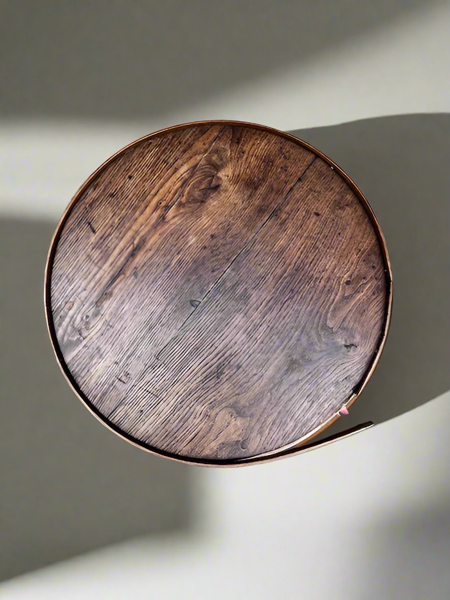 European Antique Round Tripod Pedestal Table JG264-5