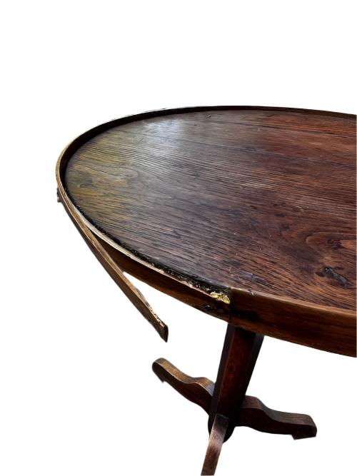 European Antique Round Tripod Pedestal Table JG264-5