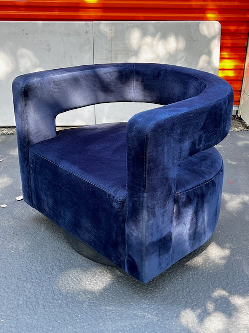 Modway Performance Blue Velvet Swivel Arm Chair 2 avail. JG264-13