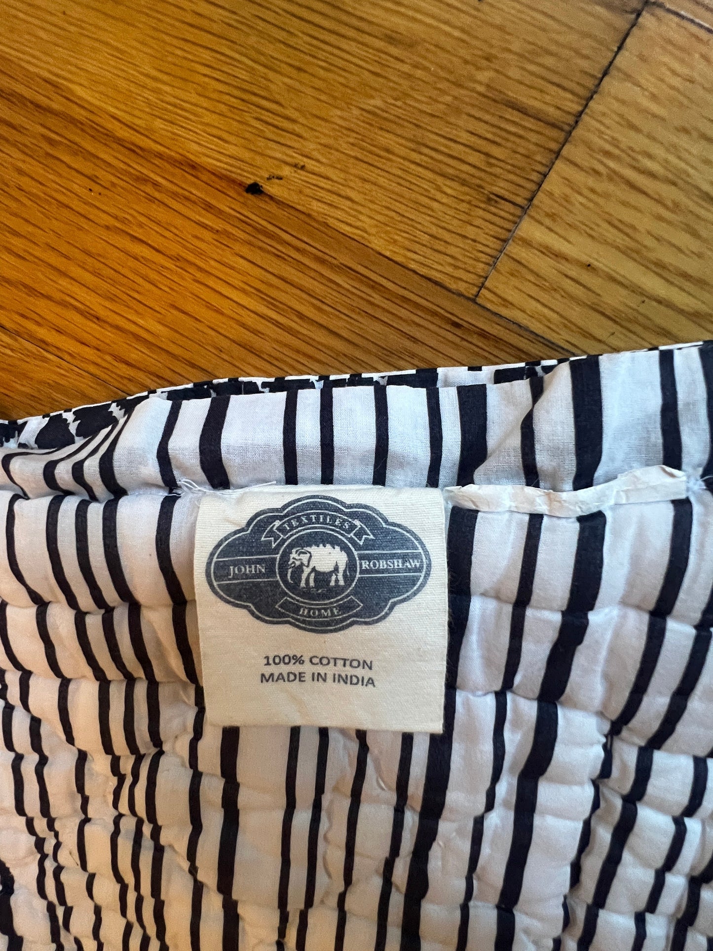 John Robshaw Blue & White Reversible Queen Quilt JB240-49