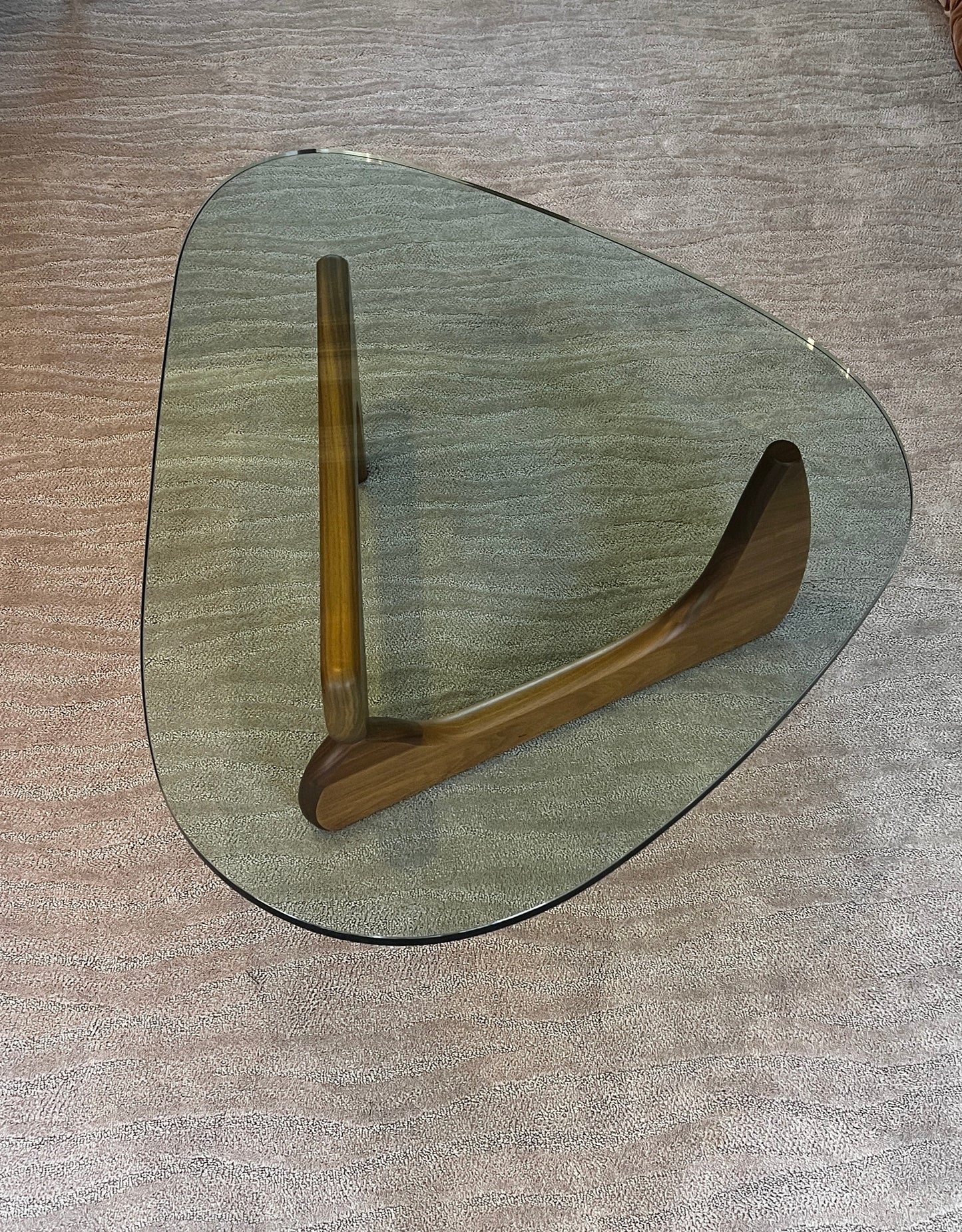 Original Branded Isamu Noguchi Herman Miller Walnut Coffee Table DS274-2
