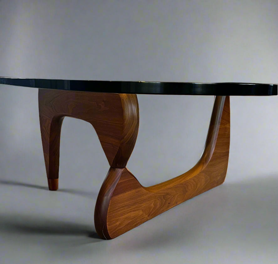 Original Branded Isamu Noguchi Herman Miller Walnut Coffee Table DS274-2