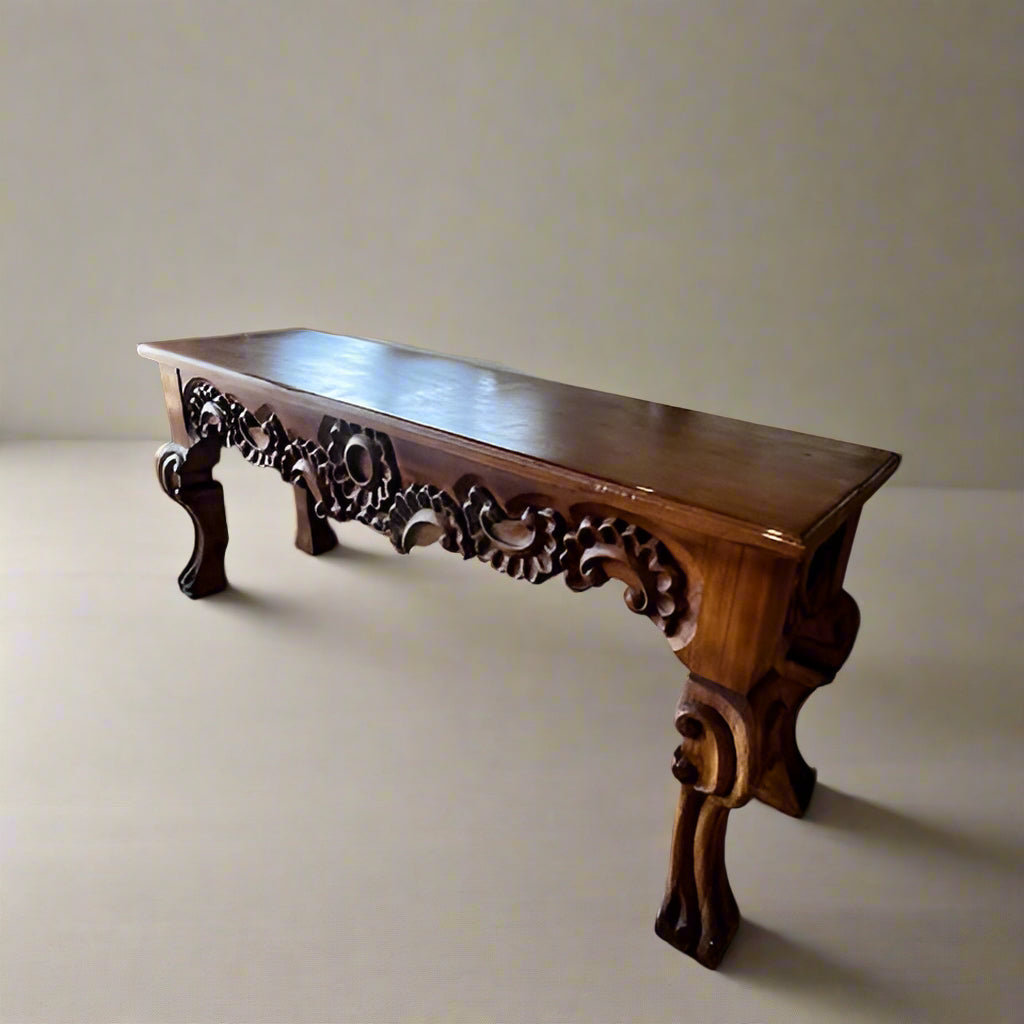 Antique Rococo Carved Sofa Table BG273-29