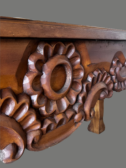 Antique Rococo Carved Sofa Table BG273-29