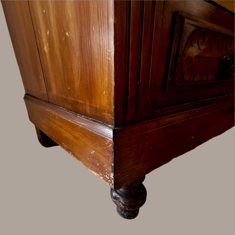 Antique 5 Drawer Chest with Marble Top BG273-30