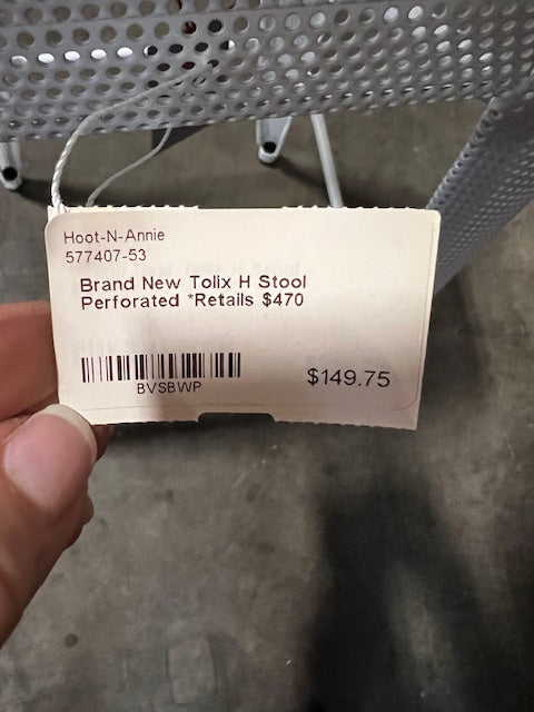 Tolix White Metal Mesh Cafe Bar Stool WDI224-1